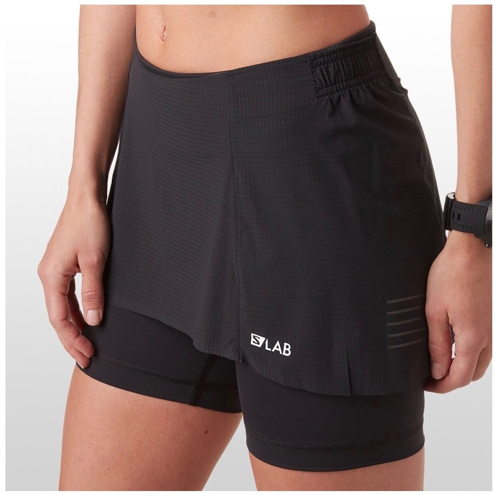 Salomon S/Lab Womens Black Running Skirt Technical Trail Sport XL